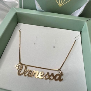 Colar Personalizado Vanessa - Banhado a Ouro 18k