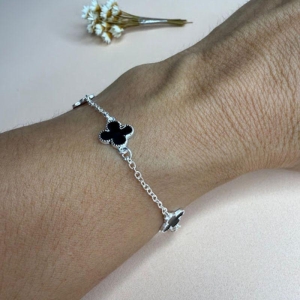 Pulseira Trevos 3 Folhas - Prata 925