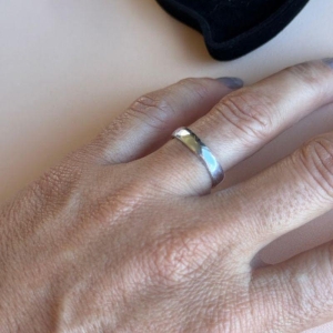 Aliança Lisa 4mm (und)- Prata 925