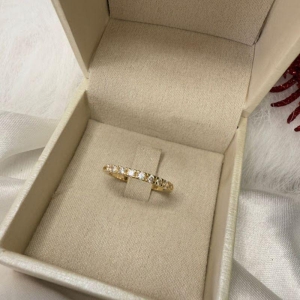 Anel Aparador Cravejado - Banhado a Ouro 18K