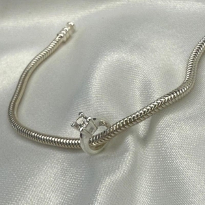 Berloque Anel Solitário com Zircônia - Prata 925