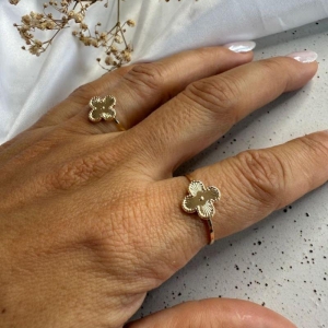 Anel Trevo - Banhado a Ouro 18k