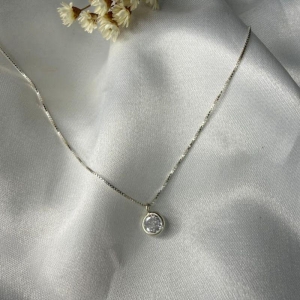 Colar com Ponto Luz - Prata 925