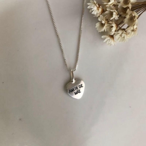 Pingente Coração Escrito 