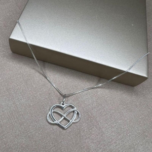 Pingente Coração Infinito  - Prata 925