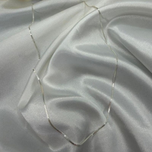 Colar Corrente Veneziana Grossinha 45cm - Prata 925