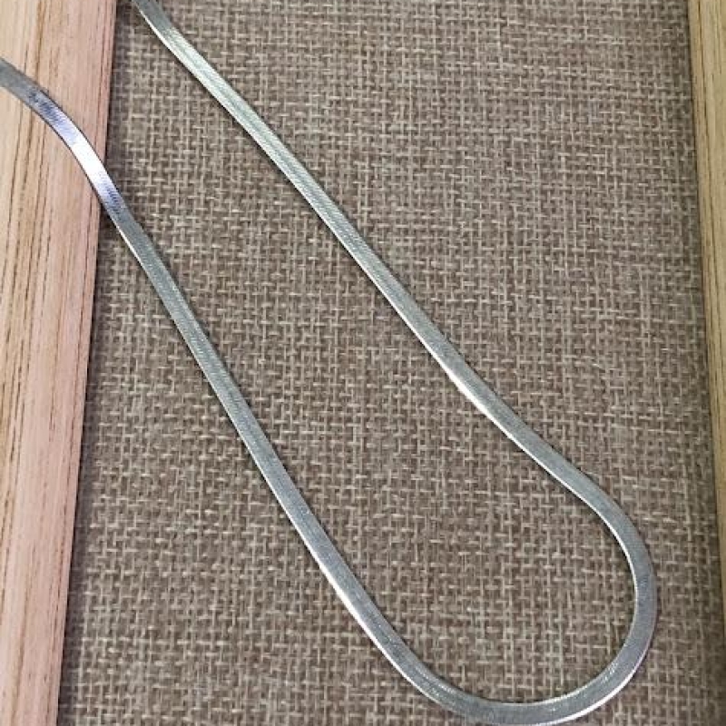 Colar Fita 45cm - Prata 925