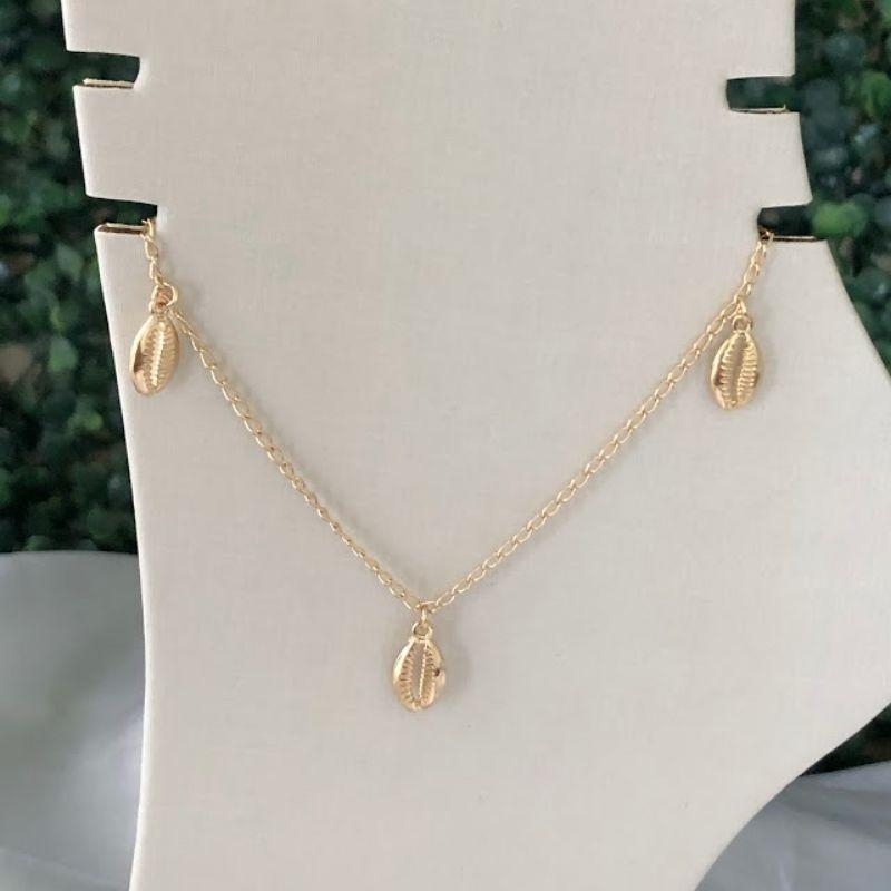 Tornozeleira Búzios - Banhado a Ouro 18k