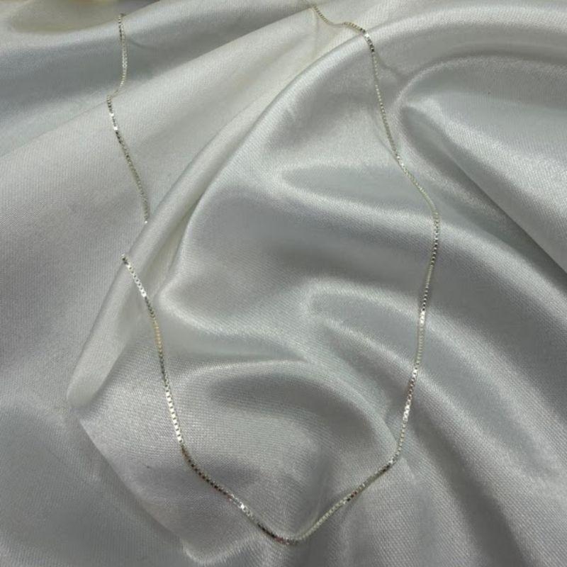 Colar Corrente Veneziana Grossinha 45cm - Prata 925