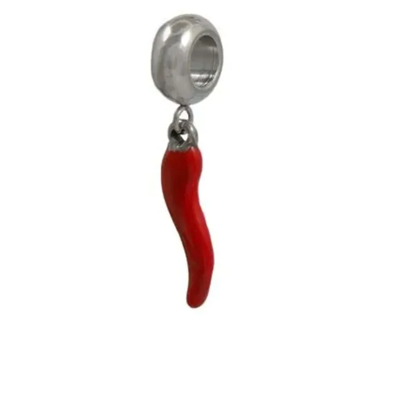 Berloque Pimenta Vermelha - Aço Inoxidável