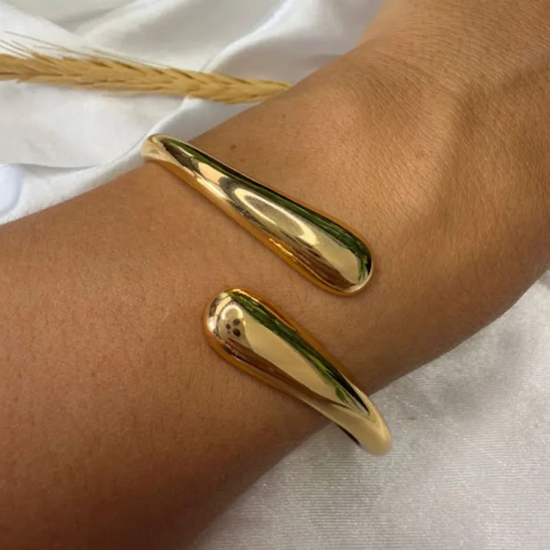 Bracelete Orgânico Gota - Banho em Verniz Italiano
