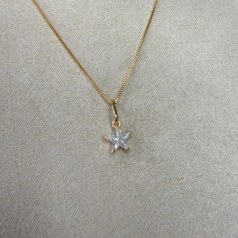Pingente Ponto de Luz Estrela - Banhado a Ouro 18K