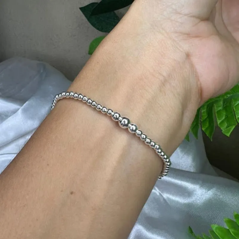 Pulseira de Bolinhas - Prata 925