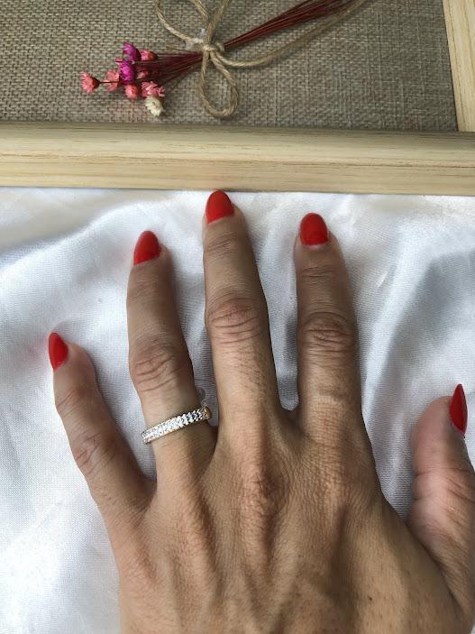 Anel Aparador / Meia Aliança Cravejado MIcrozircônias - Banhado a Ouro 18K