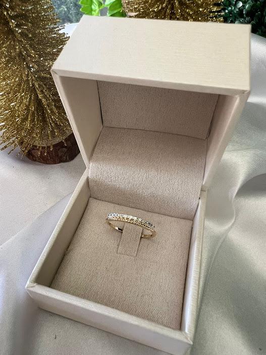 Anel Minimalista Bolinhas e Cravejado Microzircônias - Banhado a Ouro 18K
