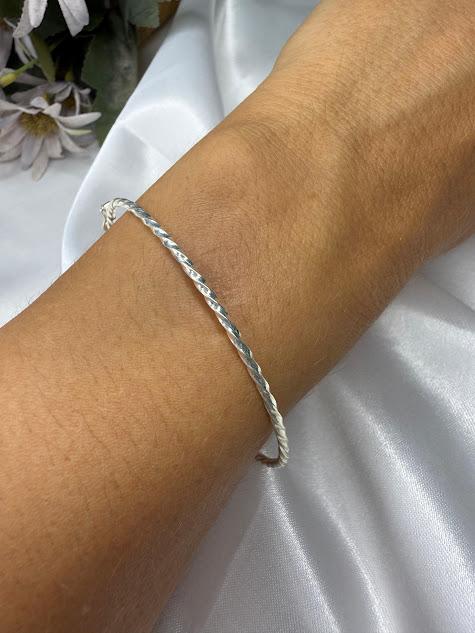 Bracelete Fio Torcido - Prata 925