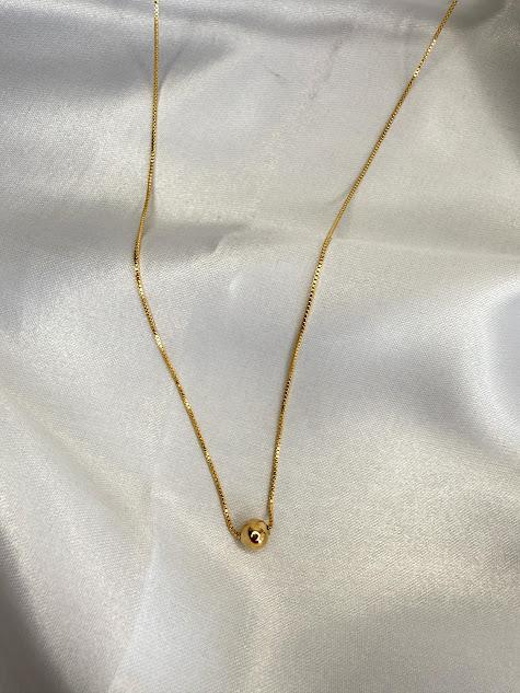 Colar Bolinha - Banhado a Ouro 18K