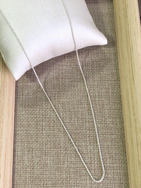 Colar Longo Fio Baiano Fininho 70cm - Prata925