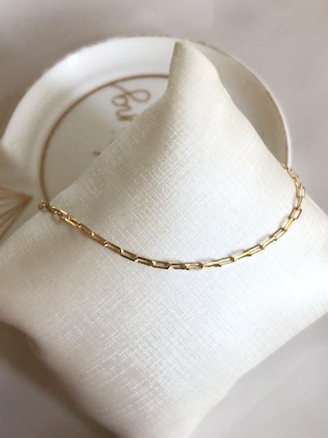 Pulseira Corrente Cartier Fininha - Banhado a Ouro 18K