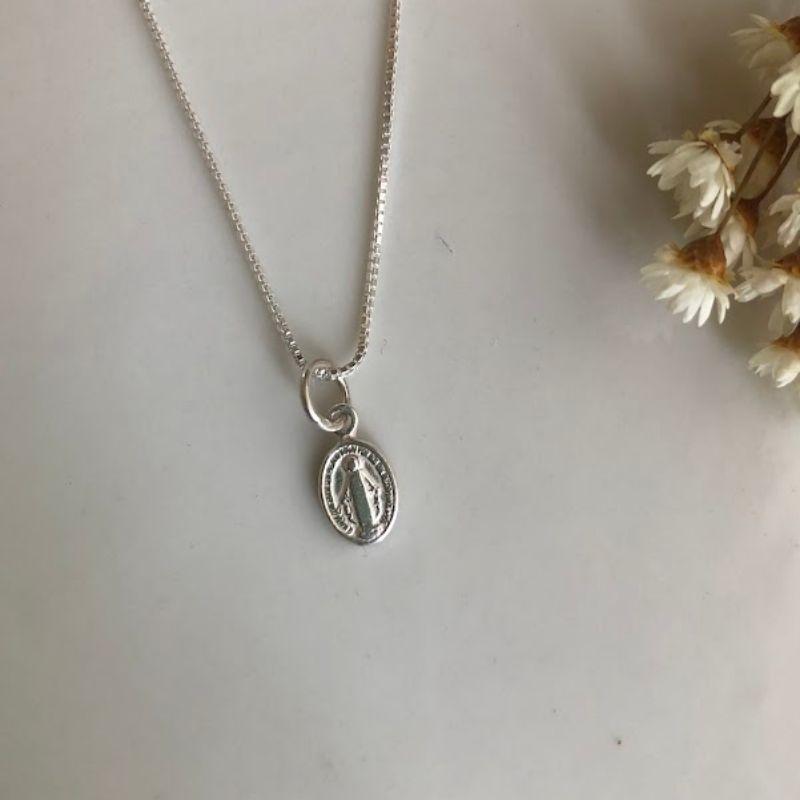 Pingente Medalhinha de Nossa Senhora Das Graças PP - Prata 925
