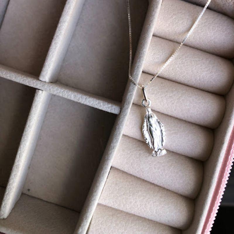 Pingente Pequeno Nossa Senhora das Graças - Prata 925